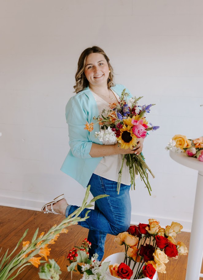 Kaila Ramos floral designer at The Flower Shop